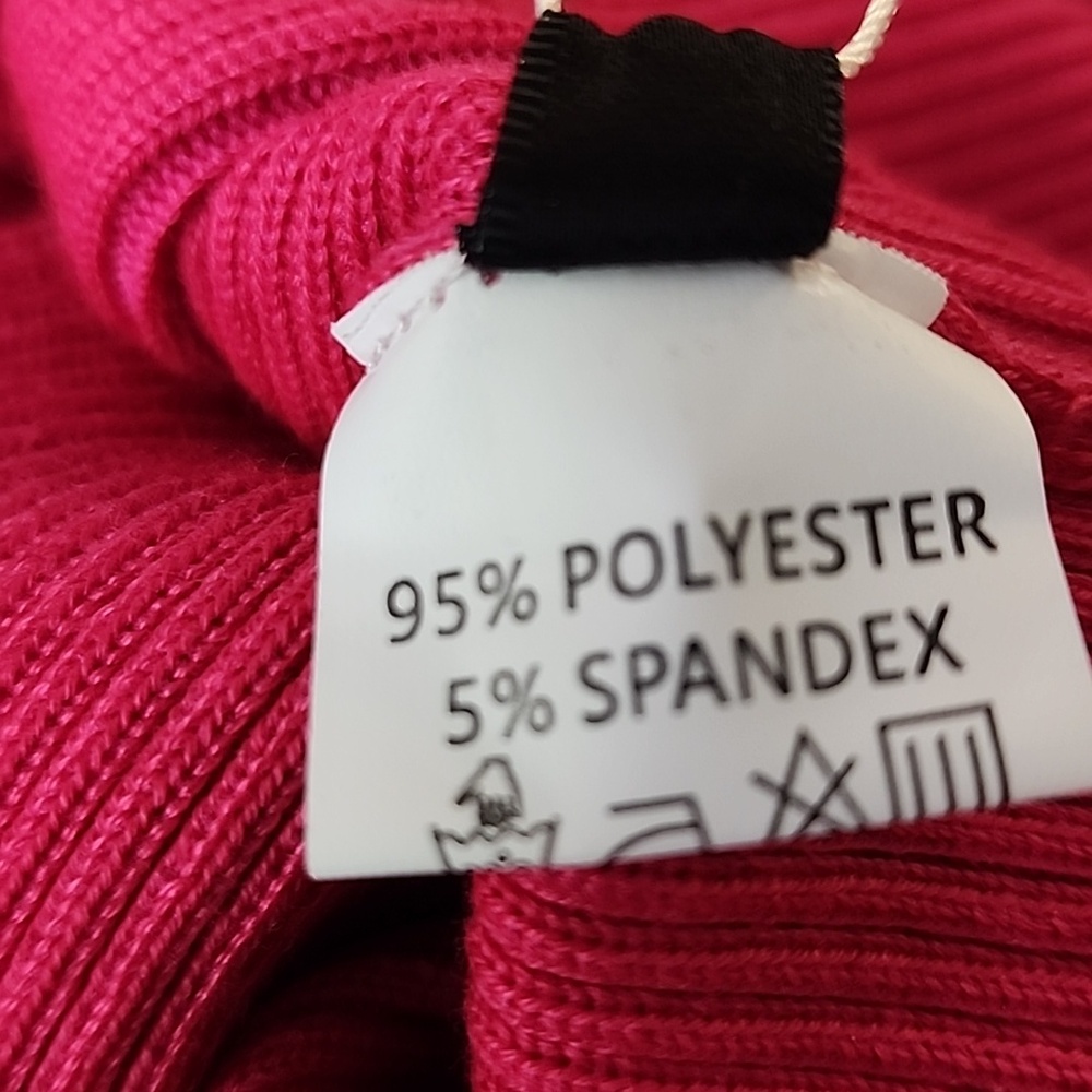 Fitted Button-Front Raspberry Midi Dress with Collar - Picture 9 of 10